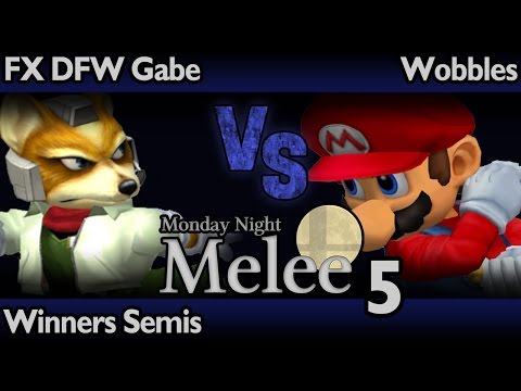 MNM5 Melee - FX DFW Gabe (Fox) vs Wobbles (Mario) - Winners Semifinals