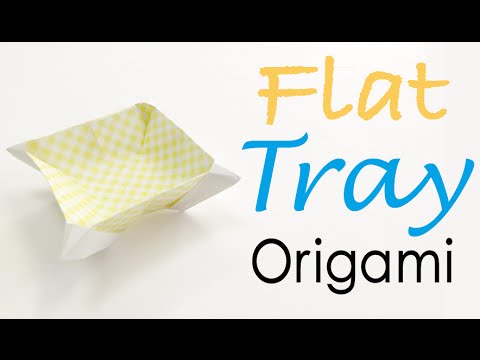 Origami Paper Flat Box Tray - Origami Kawaii〔#062〕