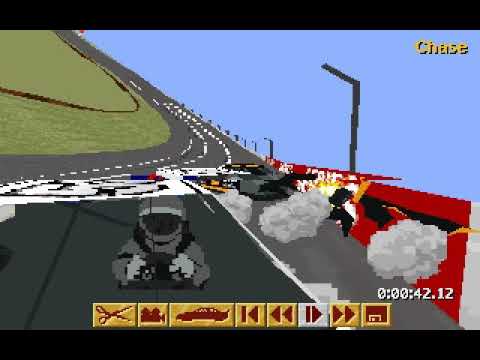 NASCAR Racing (Papyrus)(1994) - If cars collide in a certain way...