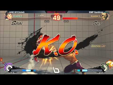 NLBC #34 SSF4AE - AGE NYChrisG vs FNEX RG EMP KBrad/EMP Santhrax (Winners Finals)