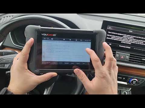 Audi Q5 How to Check Transmission Oil Temperature YOUCANIC Scanner Fluid Level Check