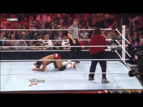 Mick Foley-Mandible Claw To David Otunga!