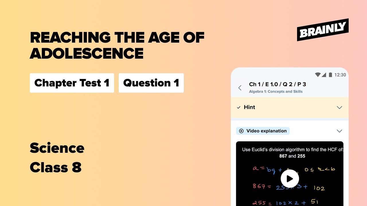 Reaching the Age of Adolescence | All In One | Class 8 | Science | Chapter Test 1 Q.1