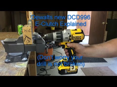 Dewalt DCD996 Hammer Drill E-Clutch Explained
