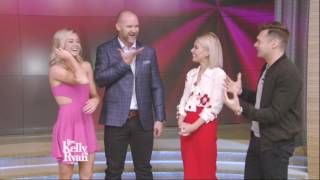 Season 24 runner ups Lindsay Arnold Cusick & David Ross interview on Live with Kelly & Ryan 5 24 17