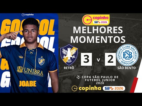 Retrô vs São Bento | Melhores Momentos | 1ª Rodada | Copinha 2026