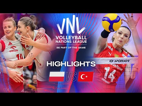 🇵🇱 POL vs. 🇹🇷 TUR - Quarter Finals | Highlights | Women's VNL 2024