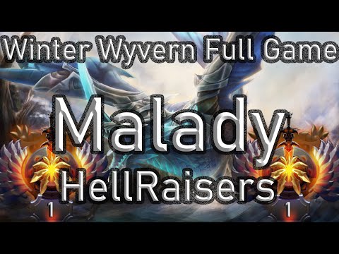Dota 2 Pro Support Full Games - Winter Wyvern Pos 5 - Malady - HellRaisers