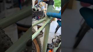 The Ultimate Bicycle Detailing Trick: Erasing Dried Tubeless Sealant! 🛠️🧼 #ride #bike #shorts