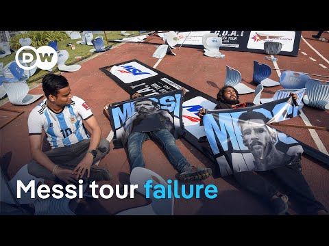 Football idol Lionel Messi's tour of India gets off to a chaotic start | DW News
