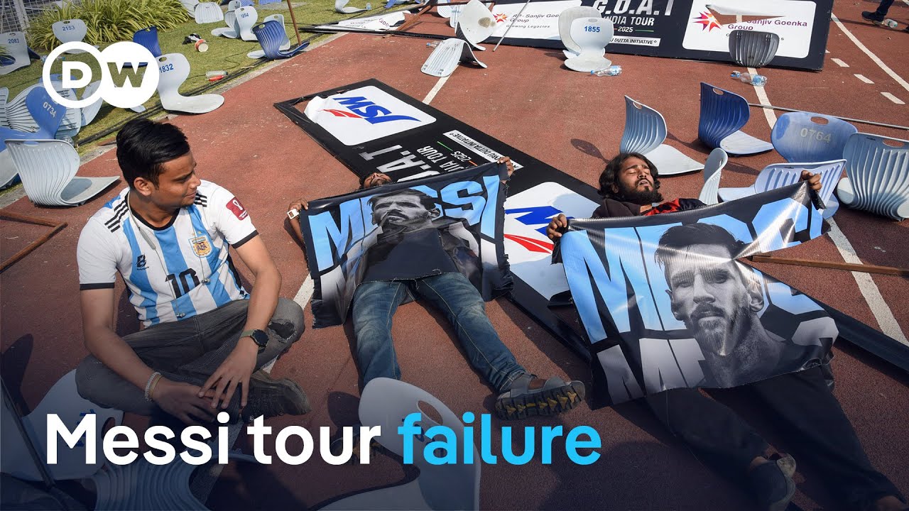 Football idol Lionel Messi's tour of India gets off to a chaotic start | DW News