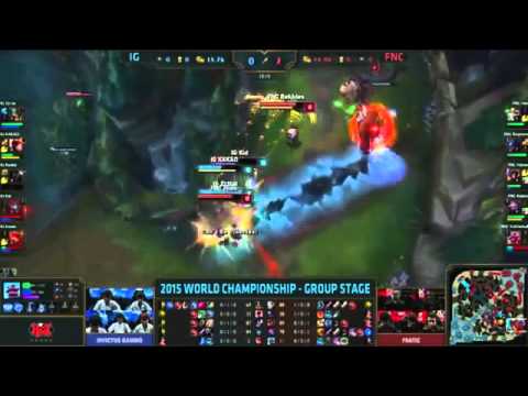 Huni Riven quadra kill IG vs FNC S5 worlds 2015