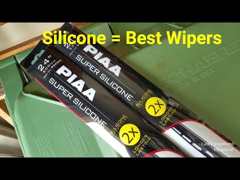 The Best Wiper Blades - PIAA Super Silicone Wiper Blades - 2x Longer Life than Rubber Wiper Blades