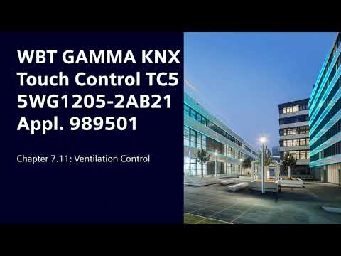 7.11 Siemens KNX Touch Control Panel TC5: Sample Project - Fan Control