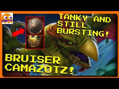 BRUISER CAMAZOTZ! STILL HIGH SUSTAIN AND BURST WHILE TANKY! | SMITE Will It Work?