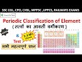 Science Gk : Periodic Classification Of Element | आवर्त सारणी