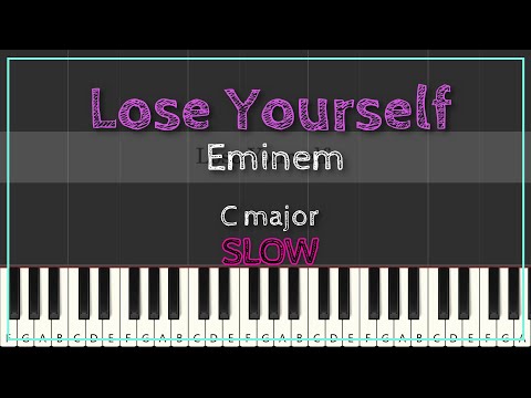 Lose Yourself | Eminem | Slow Piano C Major