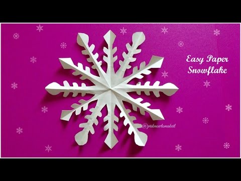 Paper snowflake tutorial || How to make simple paper snowflake || paper craft Video
