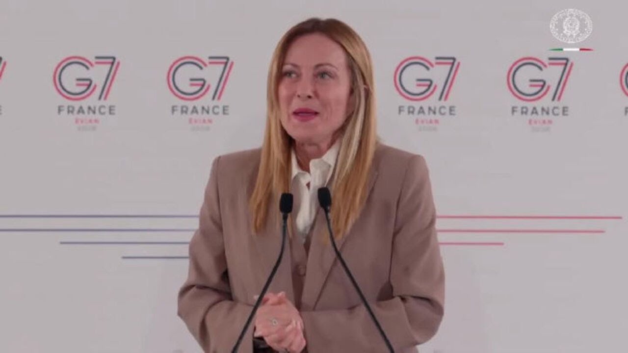 Meloni al G7: Con Trump rapporto immutato, abbiamo carattere forte