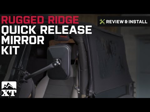 Jeep Wrangler Rugged Ridge Quick Release Mirror Kit (1997-2016 TJ & JK) Review & Install
