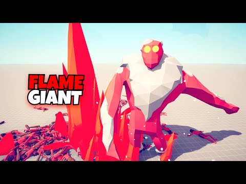 FLAME GIANT VS EVERY UNITS - Totally Accurate Battle Simulator Modded