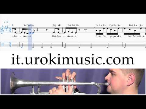 Lezioni di Tromba Enrique Iglesias Bailando Melodia Tutorial Spartito Imparare Insegnante Metodi Par