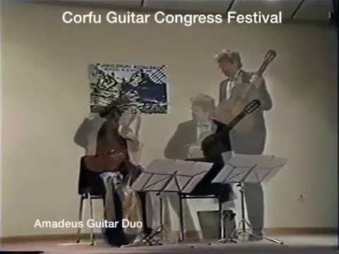 Amadeus Guitar Duo at Corfu Guitar Festival, 1999