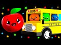 Wheels On The Bus Dancing Fruit Baby Sensory Video Visual Stimulation Animation