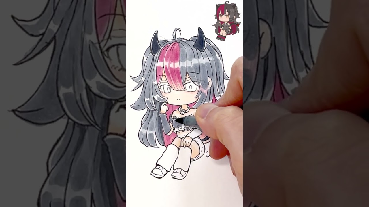 Drawing your gachaclub OC #gachaclub #shorts