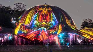 preview picture of video 'Ozora Festival 2014 Chill Out Dome raypainting'