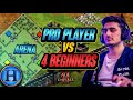 Professional Player vs 4 Beginners ON ARENA | AoE2