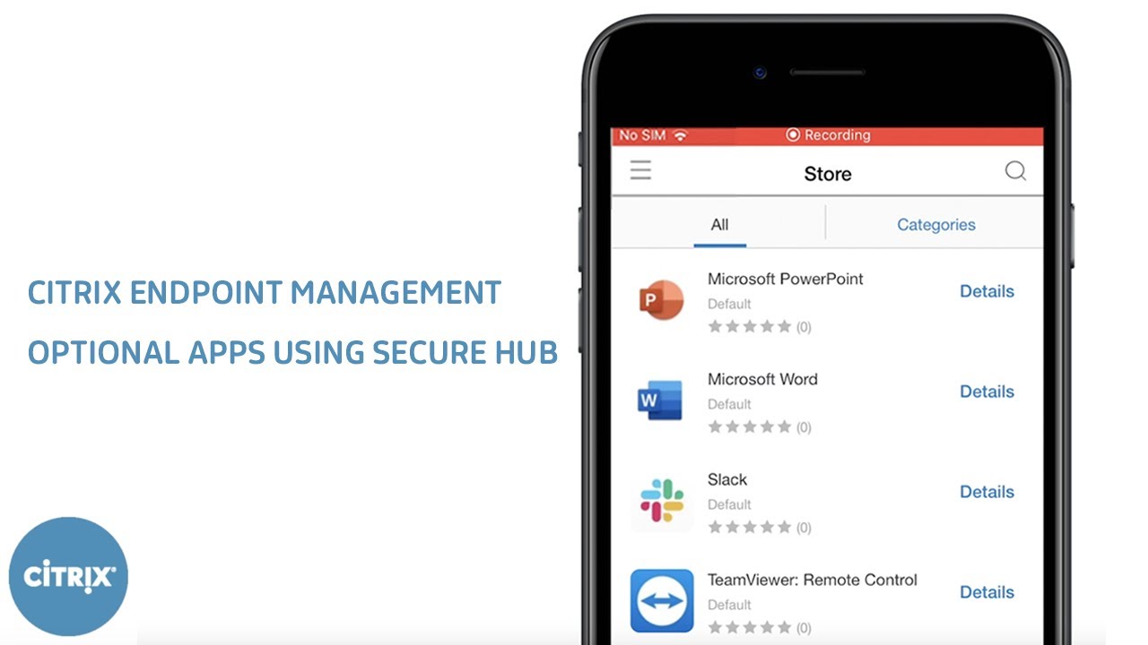 Distributing iOS Optional apps using Citrix Endpoint Management