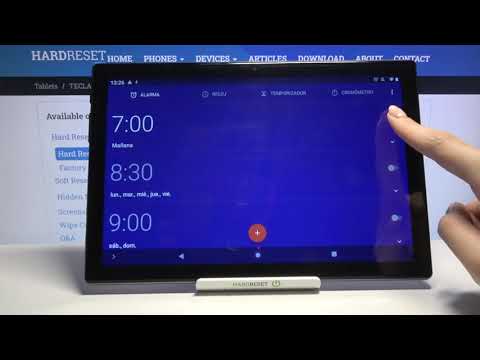 Cómo poner la alarma en TECLAST P20HD - poner despertador