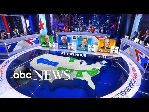 民主党第一小選挙区の最新の予測 l ABCニュース (The latest projections for the Democratic primary l ABC News)