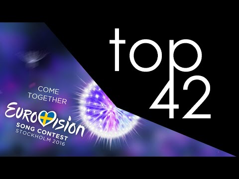 EUROVISION 2016: MY PERSONAL TOP42 (W/ REACTION)
