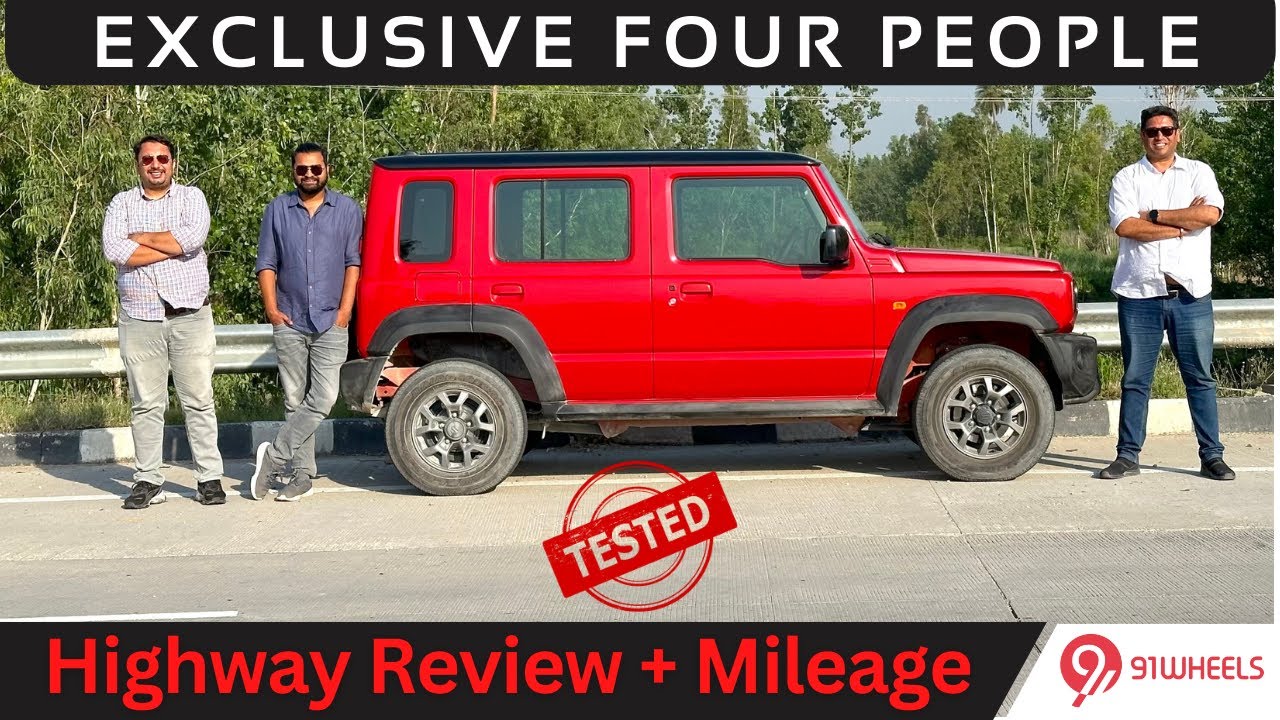 Maruti Jimny 5-door Review With Four People Milage Run + Highway Drive Experience Maruti Jimny 5-door Review With Four People Milage Run + Highway Drive Experience