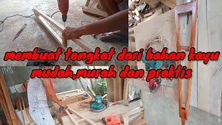 An easy way to make a stick out of wood