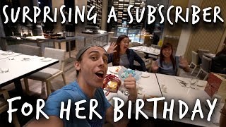 SURPRISING A SUBSCRIBER FOR HER BIRTHDAY