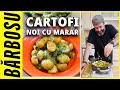 CARTOFI NOI CU MARAR SERVITI CU SALATA VERDE DE SEZON