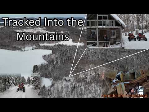 Tracked Into the Mountains ❄️ Cabin, Abandoned Houses & Whycocomagh Bay Views