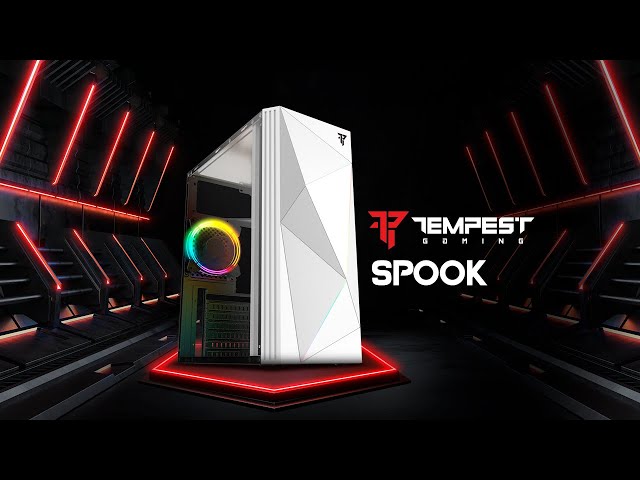 Torre Tempest Spook RGB ATX bianca video