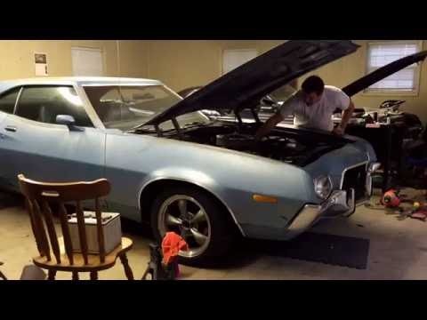 1972 Ford Gran Torino hedman headers first start-up! 351C