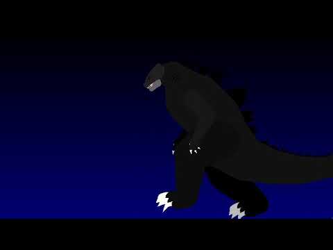 godzilla vs cartoon cat