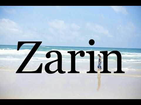 How To Pronounce Zarin🌈🌈🌈🌈🌈🌈Pronunciation Of Zarin