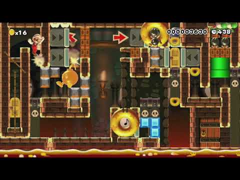 ヨッシーパズル　(修正版)　yoshi puzzle　 by サブ　りょんりょん - Super Mario Maker - No Commentary 1bn