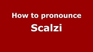 How to pronounce Scalzi