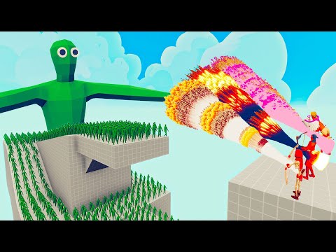 100x ZOMBIE + 2x GIANT vs 3x EVERY GOD   Totally Accurate Battle Simulator TABS