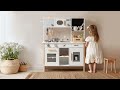 Robud ROBUD Spielküche mit Pflanzkasten Weiss/Grau Holz