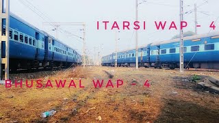 preview picture of video 'Itarsi WAP - 4 VS Bhusawal WAP - 4'