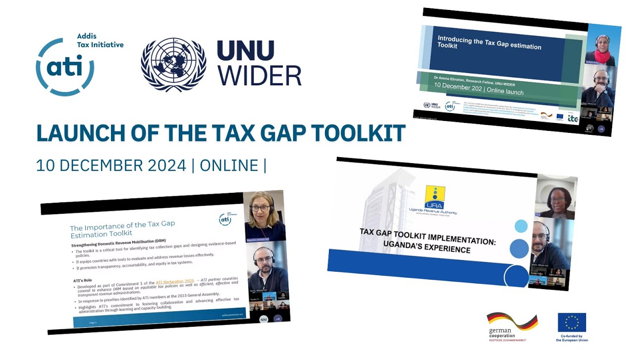 Launch of the Tax Gap Toolkit by ATI and UNU-WIDER, 10 December 2024